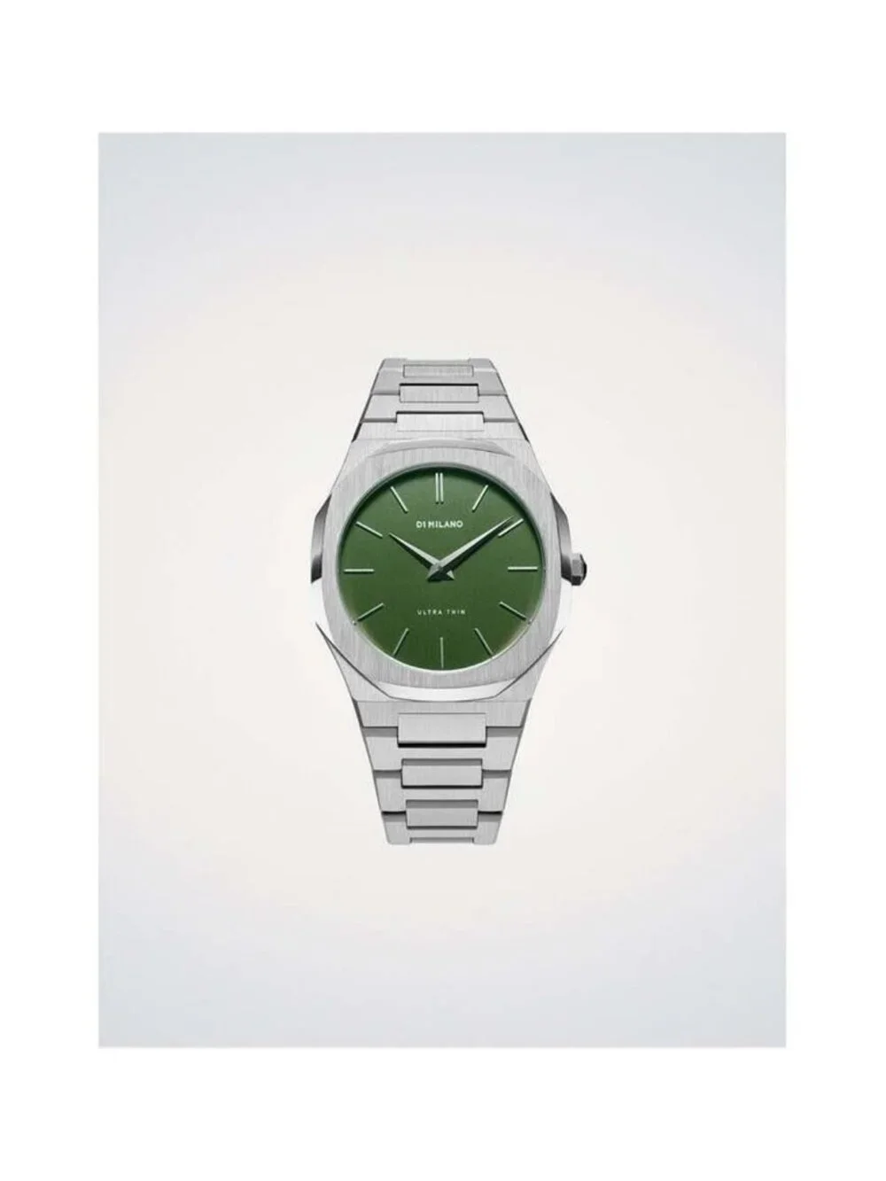 NWT D1 Milano Core Quartz Green Dial Men's Watch